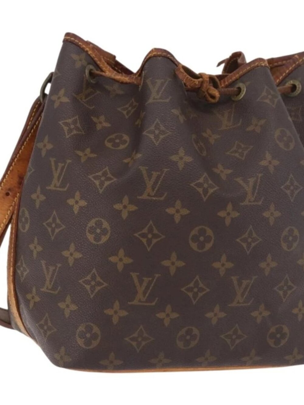 LOUIS VUITTON Monogram Petit Noe Shoulder Bag M42226 LV Auth 187844
